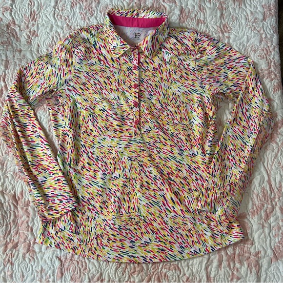 EP NY Multicolor Women's Van Gough Golf Long Sleeve Top - Picture 6 of 10